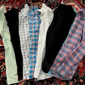 Boys Size Large (16) Vineyard Vines Long Sleeve Button Down Shirts